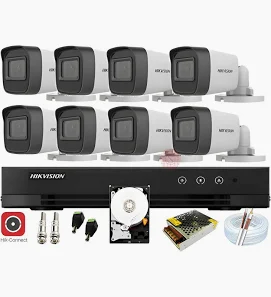 Kit 8 câmeras Hikvision
